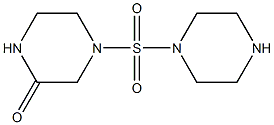 4-(piperazine-1-sulfonyl)piperazin-2-one 구조식 이미지