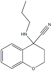 4-(propylamino)-3,4-dihydro-2H-1-benzopyran-4-carbonitrile 구조식 이미지