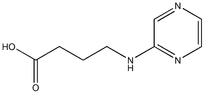 4-(pyrazin-2-ylamino)butanoic acid Structure