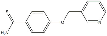 4-(pyridin-3-ylmethoxy)benzenecarbothioamide 구조식 이미지