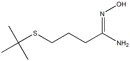 4-(tert-butylsulfanyl)-N'-hydroxybutanimidamide Structure