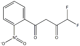 4,4-difluoro-1-(2-nitrophenyl)butane-1,3-dione Structure