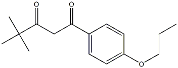 4,4-dimethyl-1-(4-propoxyphenyl)pentane-1,3-dione Structure