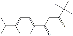 4,4-dimethyl-1-[4-(propan-2-yl)phenyl]pentane-1,3-dione Structure