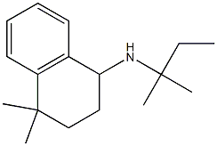 4,4-dimethyl-N-(2-methylbutan-2-yl)-1,2,3,4-tetrahydronaphthalen-1-amine Structure