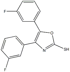 4,5-bis(3-fluorophenyl)-1,3-oxazole-2-thiol Structure