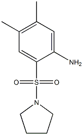 4,5-dimethyl-2-(pyrrolidine-1-sulfonyl)aniline Structure