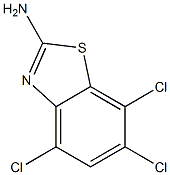 4,6,7-trichloro-1,3-benzothiazol-2-amine Structure