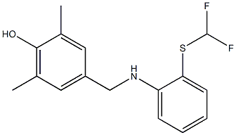 4-[({2-[(difluoromethyl)sulfanyl]phenyl}amino)methyl]-2,6-dimethylphenol Structure