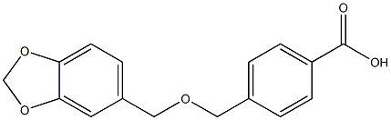 4-[(1,3-benzodioxol-5-ylmethoxy)methyl]benzoic acid 구조식 이미지