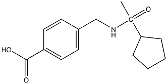 4-[(1-cyclopentylacetamido)methyl]benzoic acid Structure