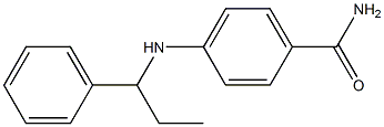 4-[(1-phenylpropyl)amino]benzamide Structure