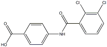 4-[(2,3-dichlorobenzene)amido]benzoic acid 구조식 이미지