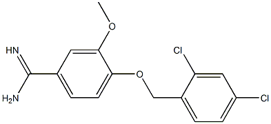 4-[(2,4-dichlorophenyl)methoxy]-3-methoxybenzene-1-carboximidamide 구조식 이미지