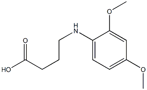 4-[(2,4-dimethoxyphenyl)amino]butanoic acid 구조식 이미지