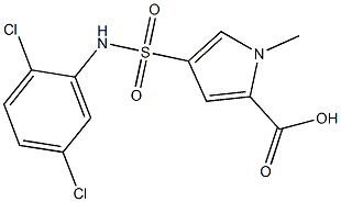 4-[(2,5-dichlorophenyl)sulfamoyl]-1-methyl-1H-pyrrole-2-carboxylic acid Structure