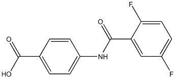 4-[(2,5-difluorobenzoyl)amino]benzoic acid Structure