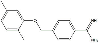4-[(2,5-dimethylphenoxy)methyl]benzenecarboximidamide Structure