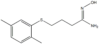 4-[(2,5-dimethylphenyl)sulfanyl]-N'-hydroxybutanimidamide Structure