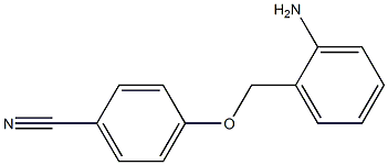 4-[(2-aminophenyl)methoxy]benzonitrile 구조식 이미지