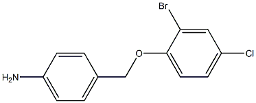 4-[(2-bromo-4-chlorophenoxy)methyl]aniline 구조식 이미지