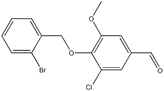 4-[(2-bromophenyl)methoxy]-3-chloro-5-methoxybenzaldehyde Structure