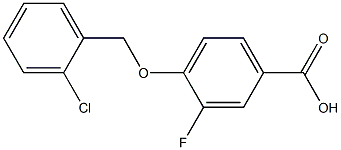 4-[(2-chlorophenyl)methoxy]-3-fluorobenzoic acid Structure