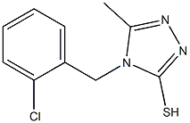 4-[(2-chlorophenyl)methyl]-5-methyl-4H-1,2,4-triazole-3-thiol Structure