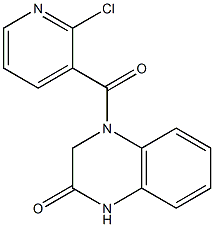 4-[(2-chloropyridin-3-yl)carbonyl]-1,2,3,4-tetrahydroquinoxalin-2-one 구조식 이미지