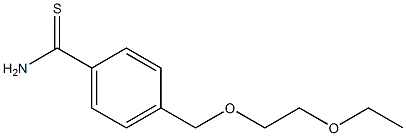 4-[(2-ethoxyethoxy)methyl]benzenecarbothioamide 구조식 이미지