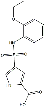 4-[(2-ethoxyphenyl)sulfamoyl]-1H-pyrrole-2-carboxylic acid 구조식 이미지