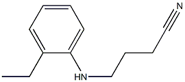 4-[(2-ethylphenyl)amino]butanenitrile Structure