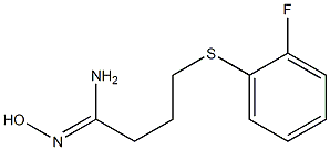 4-[(2-fluorophenyl)sulfanyl]-N'-hydroxybutanimidamide 구조식 이미지