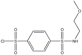 4-[(2-methoxyethyl)sulfamoyl]benzene-1-sulfonyl chloride Structure