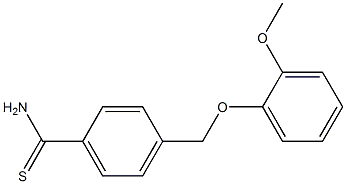 4-[(2-methoxyphenoxy)methyl]benzenecarbothioamide 구조식 이미지