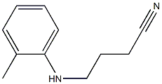 4-[(2-methylphenyl)amino]butanenitrile Structure