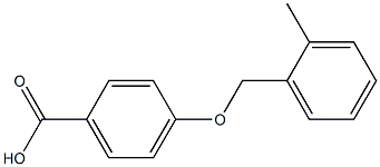 4-[(2-methylphenyl)methoxy]benzoic acid 구조식 이미지