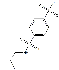 4-[(2-methylpropyl)sulfamoyl]benzene-1-sulfonyl chloride 구조식 이미지