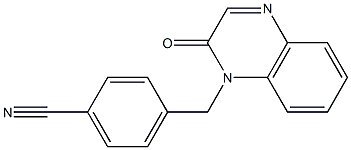 4-[(2-oxoquinoxalin-1(2H)-yl)methyl]benzonitrile 구조식 이미지