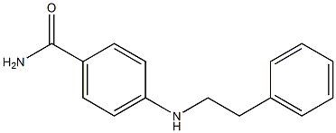 4-[(2-phenylethyl)amino]benzamide 구조식 이미지