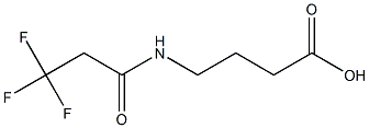 4-[(3,3,3-trifluoropropanoyl)amino]butanoic acid 구조식 이미지