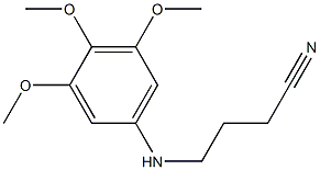 4-[(3,4,5-trimethoxyphenyl)amino]butanenitrile Structure