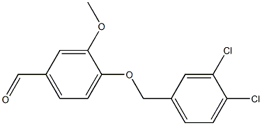 4-[(3,4-dichlorophenyl)methoxy]-3-methoxybenzaldehyde 구조식 이미지
