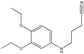 4-[(3,4-diethoxyphenyl)amino]butanenitrile 구조식 이미지