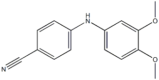 4-[(3,4-dimethoxyphenyl)amino]benzonitrile Structure