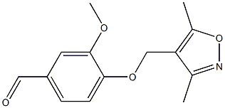 4-[(3,5-dimethyl-1,2-oxazol-4-yl)methoxy]-3-methoxybenzaldehyde 구조식 이미지