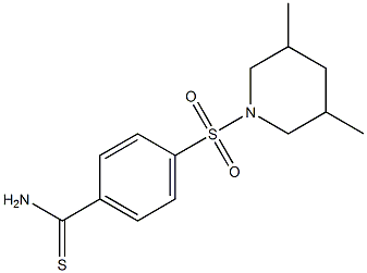 4-[(3,5-dimethylpiperidine-1-)sulfonyl]benzene-1-carbothioamide Structure