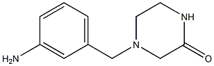 4-[(3-aminophenyl)methyl]piperazin-2-one Structure