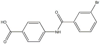 4-[(3-bromobenzoyl)amino]benzoic acid 구조식 이미지