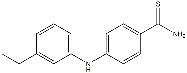 4-[(3-ethylphenyl)amino]benzene-1-carbothioamide Structure